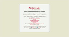 Desktop Screenshot of bb.edgecombe.edu